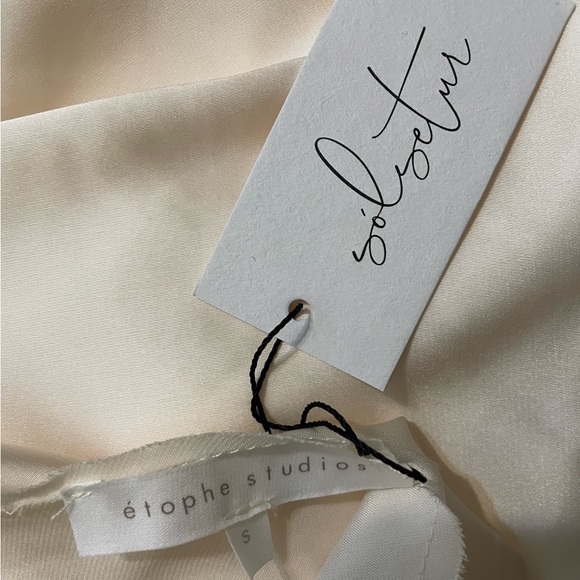 ÉTOPHE STUDIOS cream slip dress - Picture 4 of 6